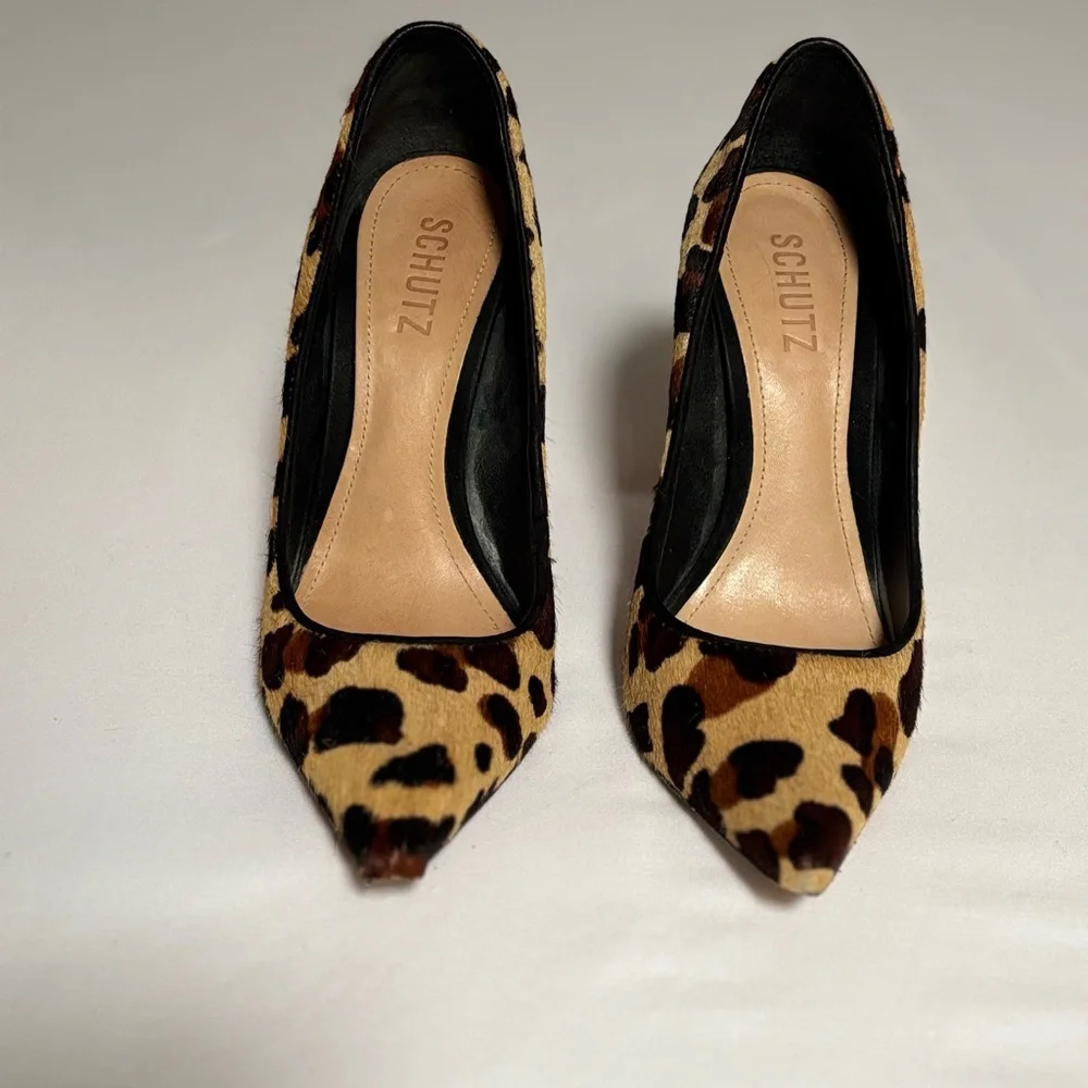 SCHUTZ Animal Print Women's Heels - Picture 1 of 6